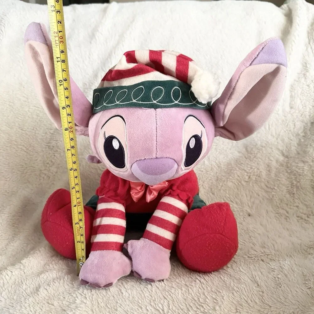 Disney Store Lilo Stitch Angel Purple Holiday Christmas Soft Toy Plush 12”